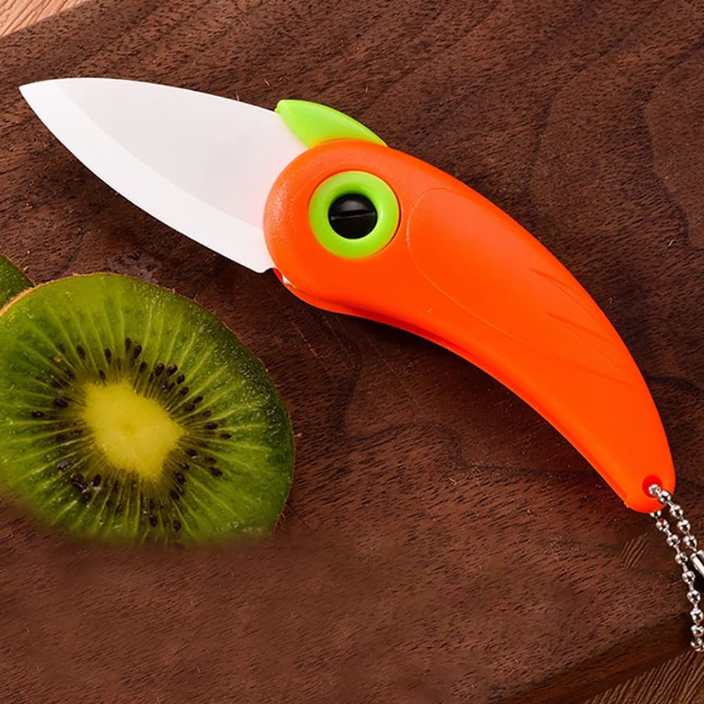 Fold Cut Slice Picnic Lunch Bird Mini Fruit Cutlery Cutter Bag Vegetable Kitchen Blade Ceramic Pocket Pare Peel Peeler Box Knife