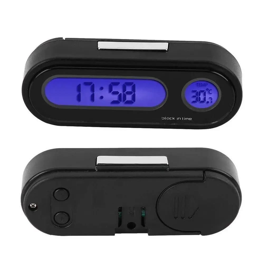 NUOVO 2 In 1 Orologio Per Auto Termometro Digitale Orologio Retroilluminazione Orologi Luminosi Auto Display LCD Accessori Per Lo Styling Digi O6J3