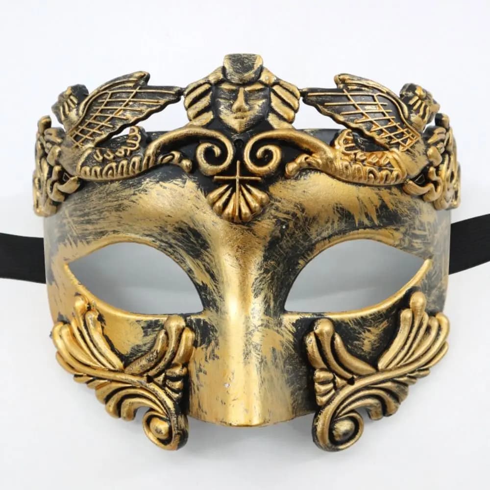 Carnival Costume Props Photo Prop Ancient Greece God Halloween Masks Party Cosplay Props Half Face Mask Prom Party Supplies