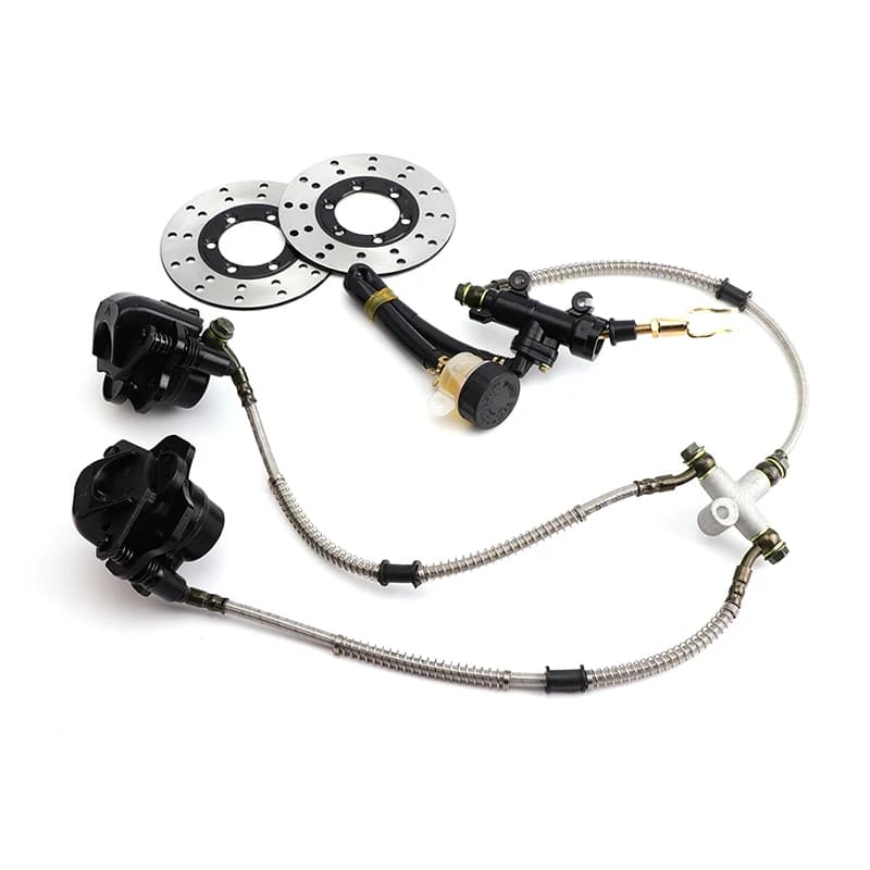 Doppio Freno A Disco Idraulico Cilindro Maestro Pompa Freno A Pedale di Montaggio Per 125cc 150cc 200cc 250cc ATV Go Kart UTV Buggy Quad Bike