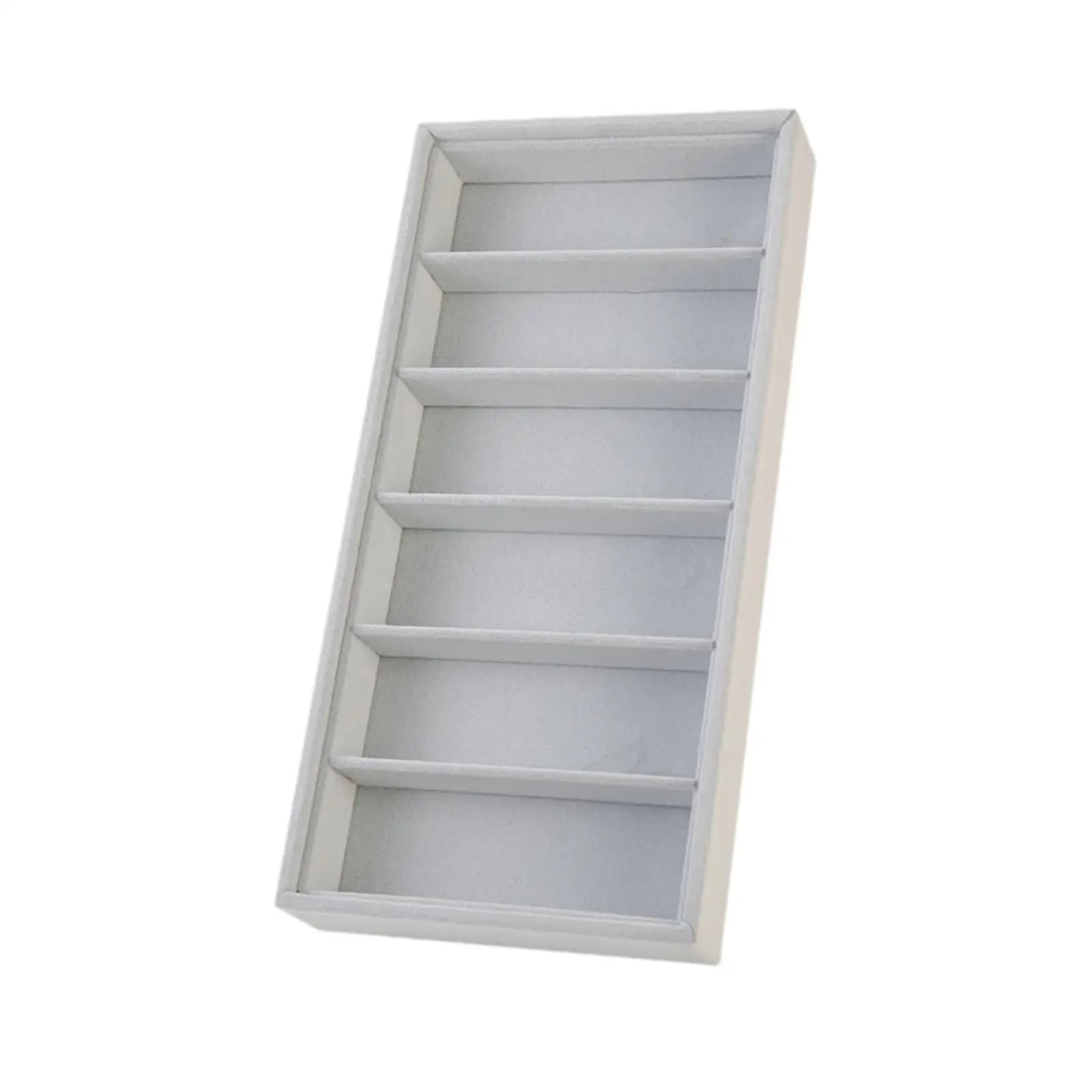 Versatile Soft Velvet Eyewear Box, Organizer for Sunglasses, Watches and Jewelry Tray