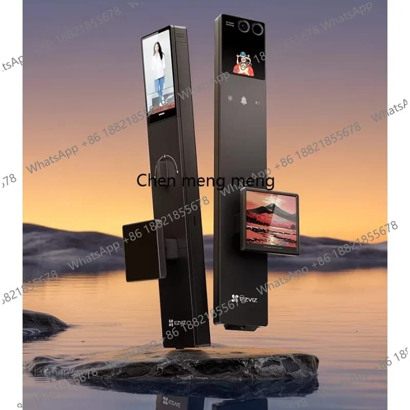 [Nuovo prodotto] Serratura video intelligente con riconoscimento facciale, triplo schermo, doppia fotocamera, impronta digitale Y5000FVX Ultra