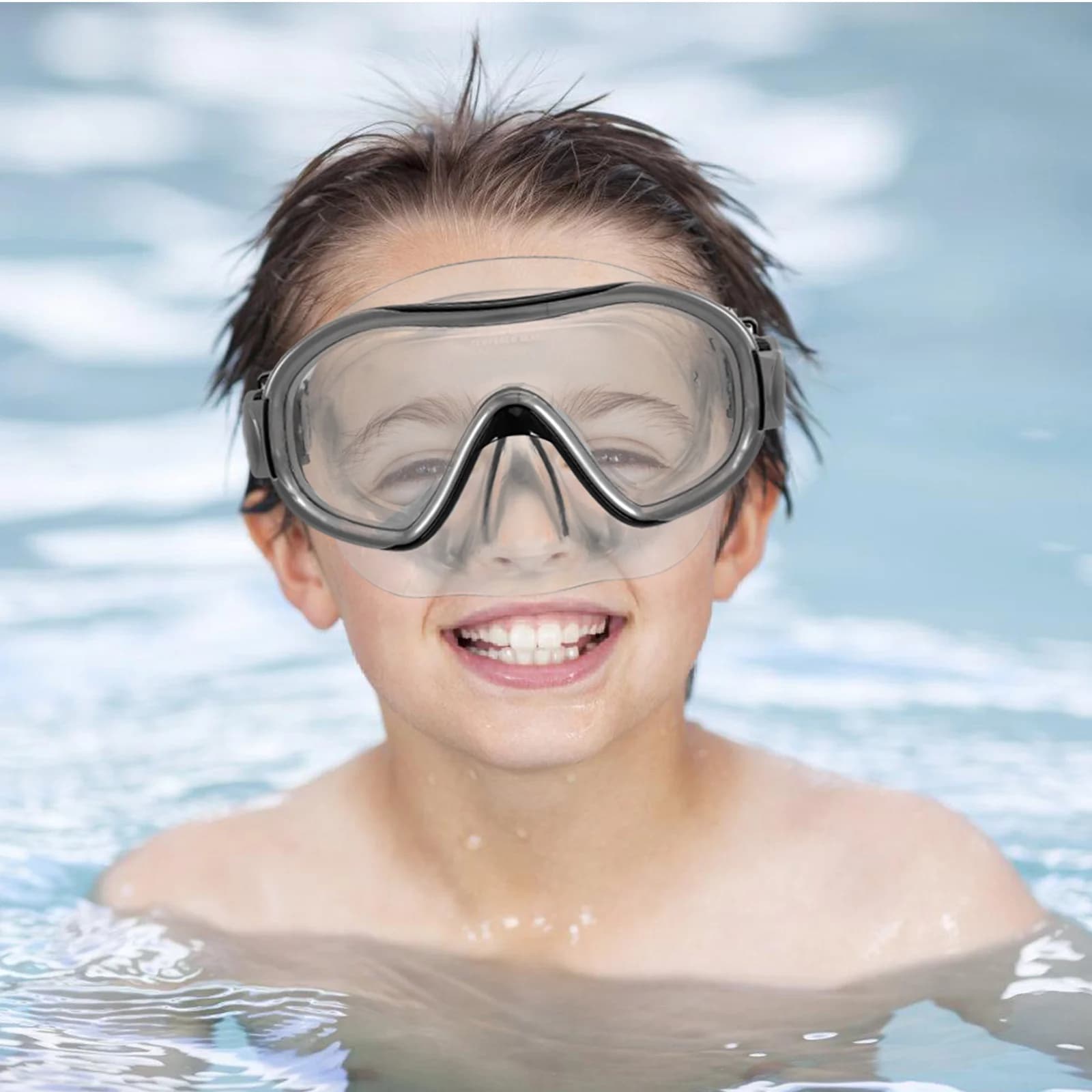 Children's swimming glasses Covers nose Lightweight and comfortable Underwater View Simple knees for children's swimming