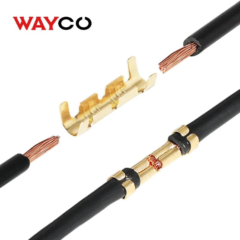 50/100 Set of U-shaped electric wire connectors Crimping terminals for quick wiring connection 0.5-1.5 m