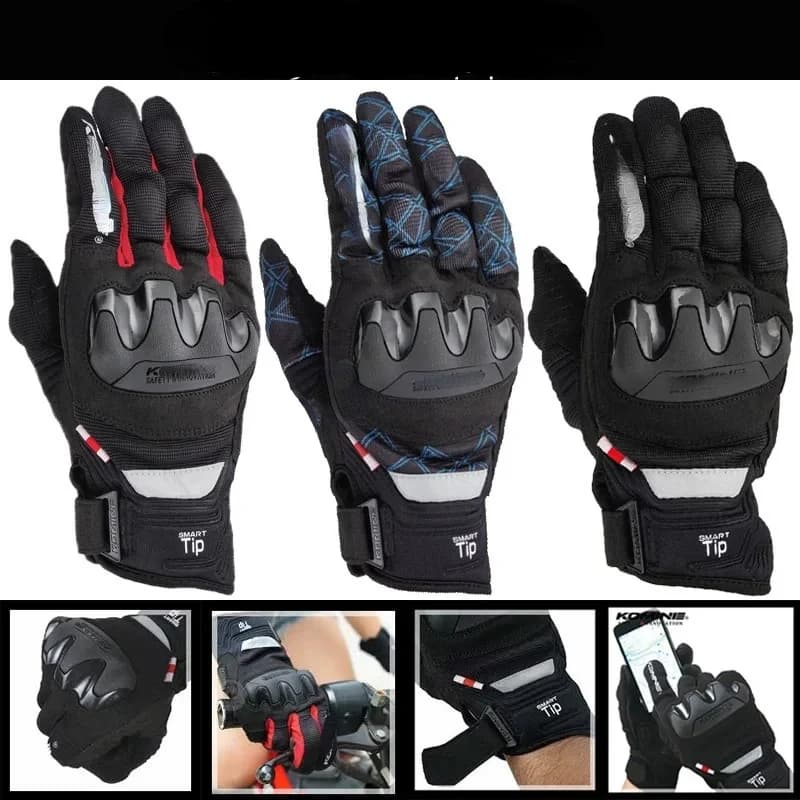 Guanti da moto da corsa estivi Traspiranti resistenti alla caduta LocomotiveRider Guanti touch screen da equitazione Attrezzatura da equitazione