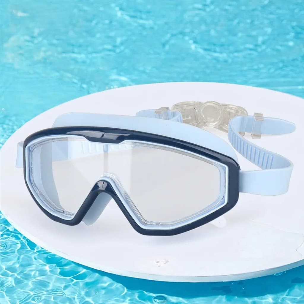 Occhialini da nuoto con montatura grande Occhialini da nuoto con montatura grande anti-UV Occhialini da nuoto antiappannamento Occhialini da nuoto impermeabili in silicone per esterni