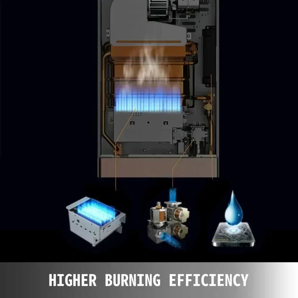 SIHAO 12L 16L 18L GPM GPL Gas Propano Riscaldatore di Acqua Calda Senza Serbatoio Istantaneo per la Cucina di Casa Bagno di Campeggio Esterna Calore Portatile