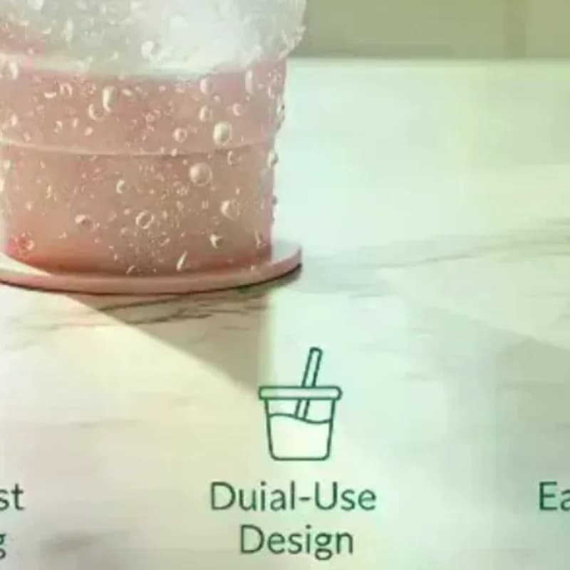 Borraccia Portatile Pieghevole in Silicone per Hockey su Ghiaccio con Cannuccia, Stampo per Ghiaccio Alimentare, Bottiglia d'Acqua per Viaggi Estivi