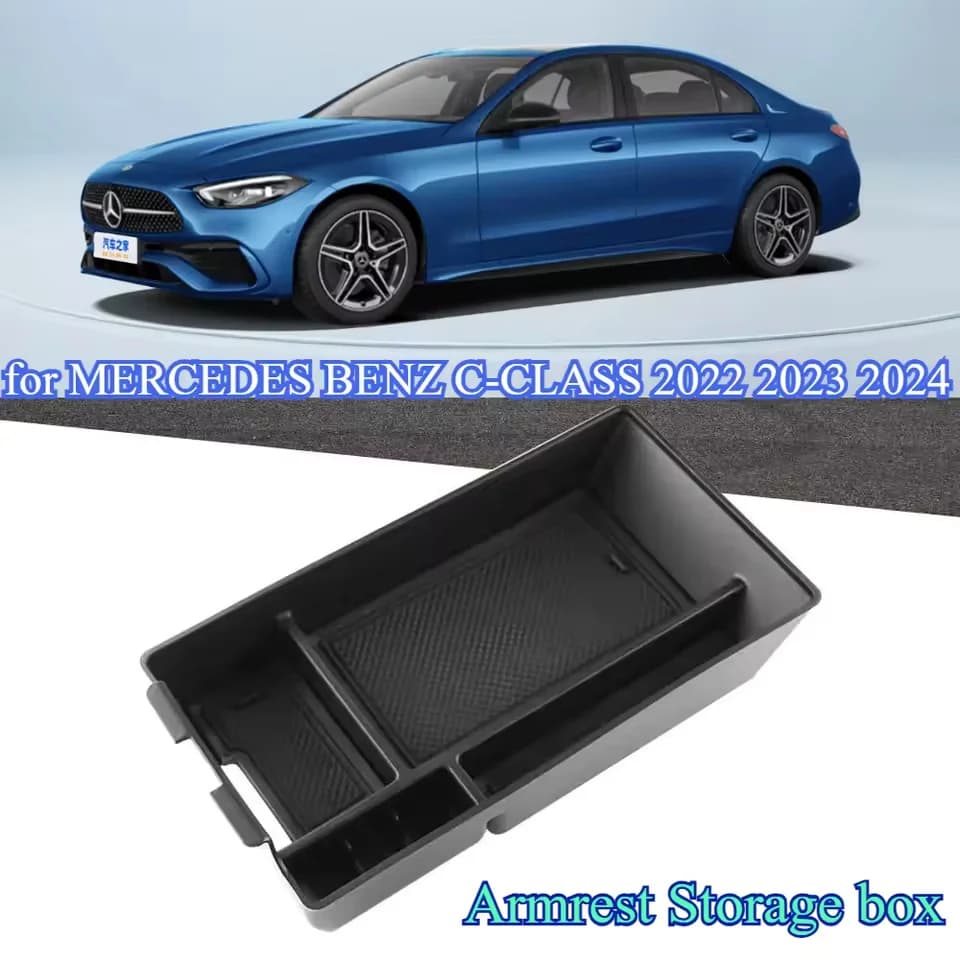 Arm Storage Organizer for Mercedes Benz Class C W206 C200 C220 2022 2023 2024 Arm Secondary Storage Box Central Console
