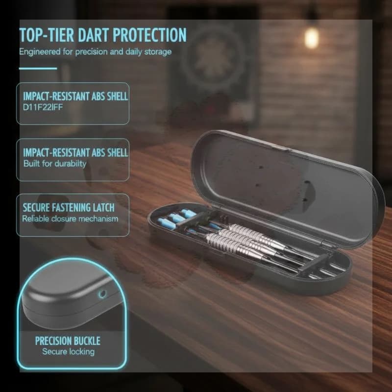 Darts Carrying Bag Holds Multiple Sets Waterproof Empty Dart Storage Organizer for Shafts Tips Competition Training Use