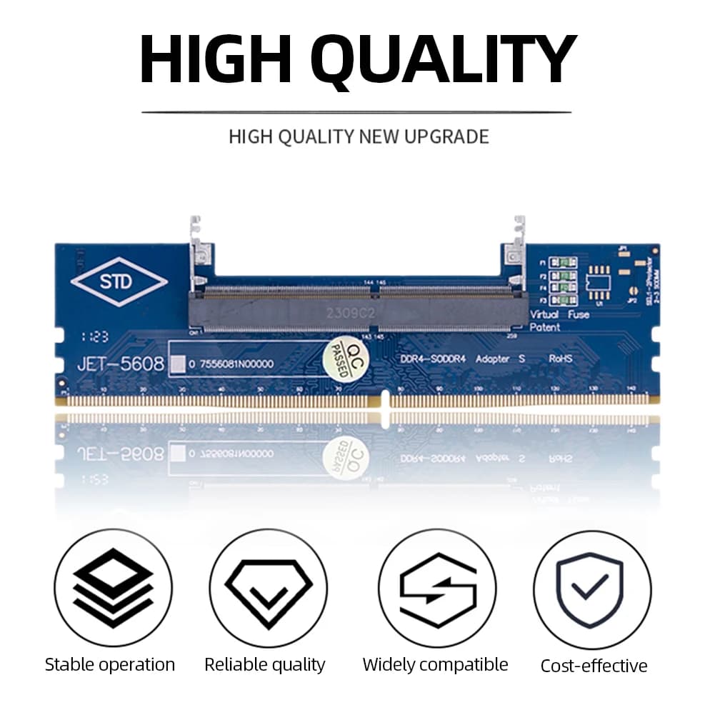 Laptop To Desktop Memory Adapter Card DDR3 DDR4 DDR5 Memory Adapter Memory Stick