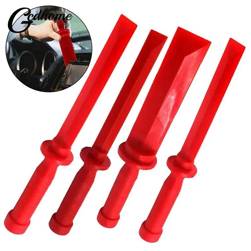 Kit di Strumenti per Rimozione Rivestimenti Auto 4 Pezzi, Set per Rimozione Pannelli Porta Auto, Utensili in Plastica Anti-Graffio, Ideali per Installazione Audio Auto