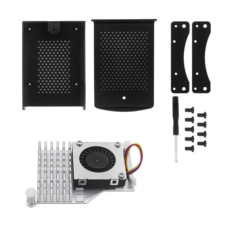 A29F-Per Raspberry Pi 5 Dissipatore di calore in lega di alluminio con ventola di raffreddamento per Raspberry Pi 5