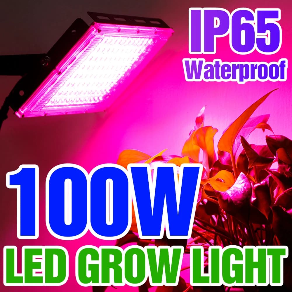 Led Coltiva La Luce Pianta Lampada Idroponica LED Spettro Completo 220V LED Phytolamp Luce Serra Semi Fiore Coltiva La Illuminazione 50W 100W