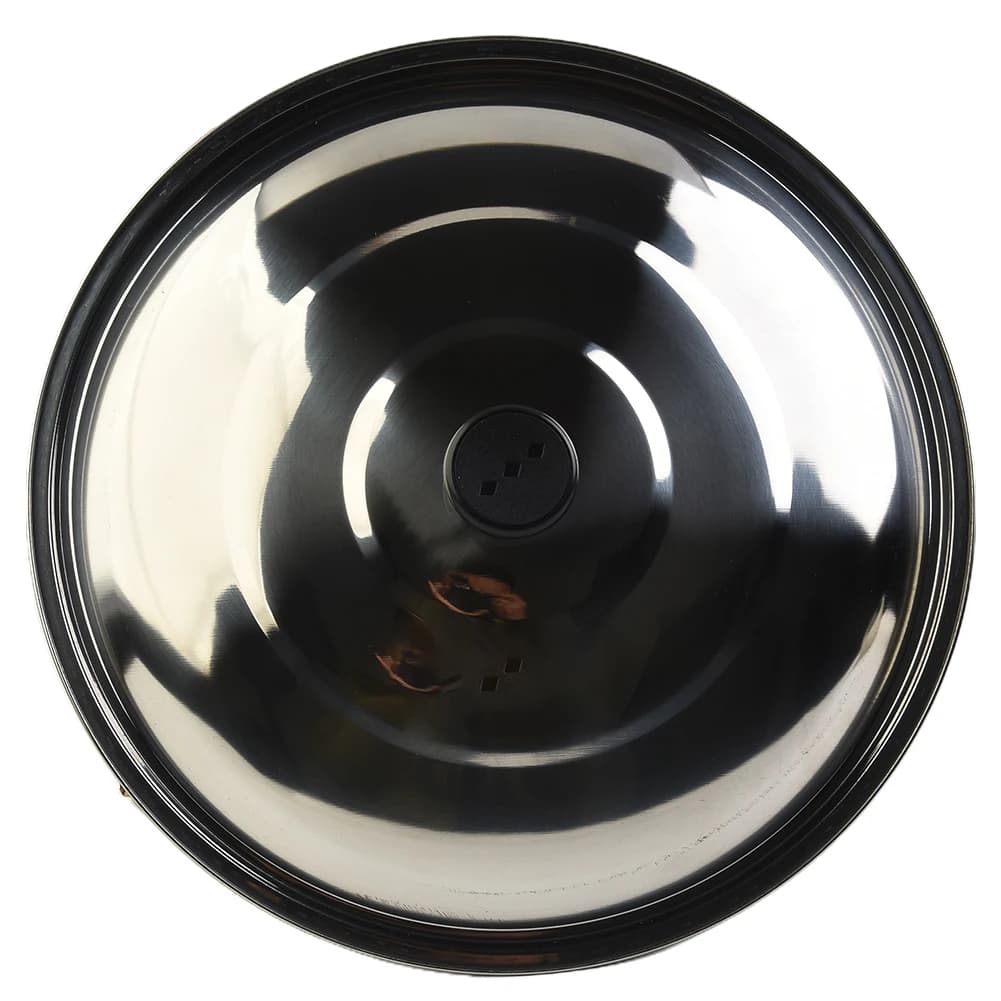 Coperchio in Acciaio Inossidabile da 32 cm per Pentole a Bordo Piatto, Inclusi Casseruole, Padelle, Wok e Pentole, Lavabile in Lavastoviglie