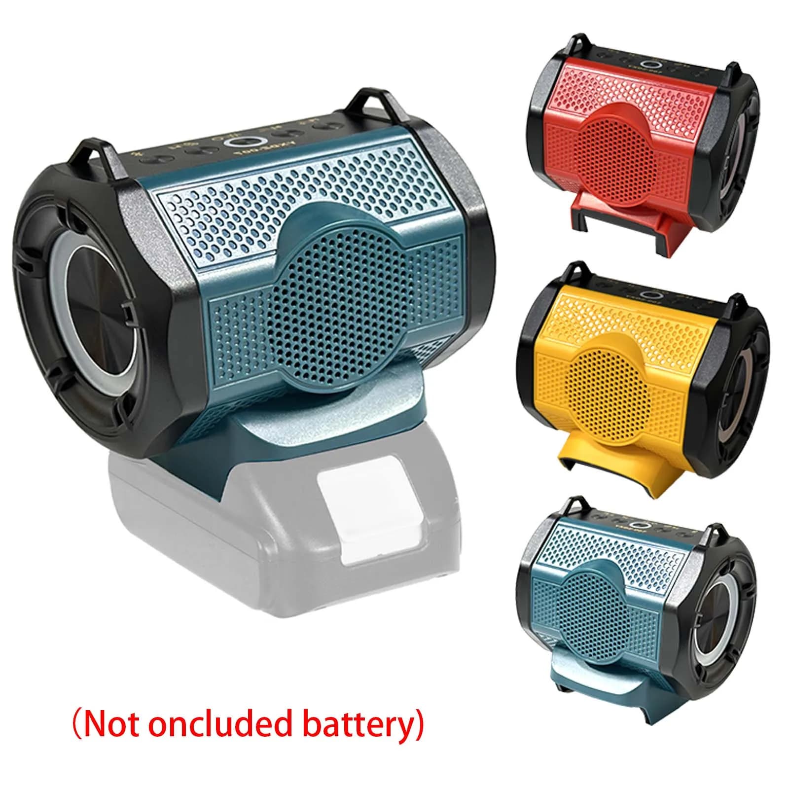 Bluetooth Speaker Enhanced Bass Portable Speaker For Makita Dewalt Milwaukee Bosch 18V Lithium Battery for Karaoke Party
