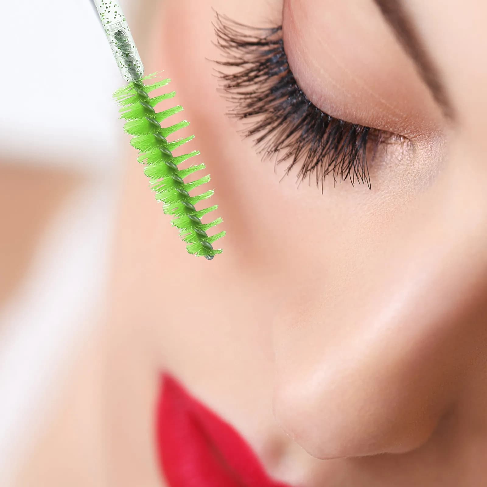 10Pcs Eyelash Brush Lash Comb Set Professional Eyelash Extensions Mascara Applicator Makeup Brush Wands Eyebrow Lash Groomer