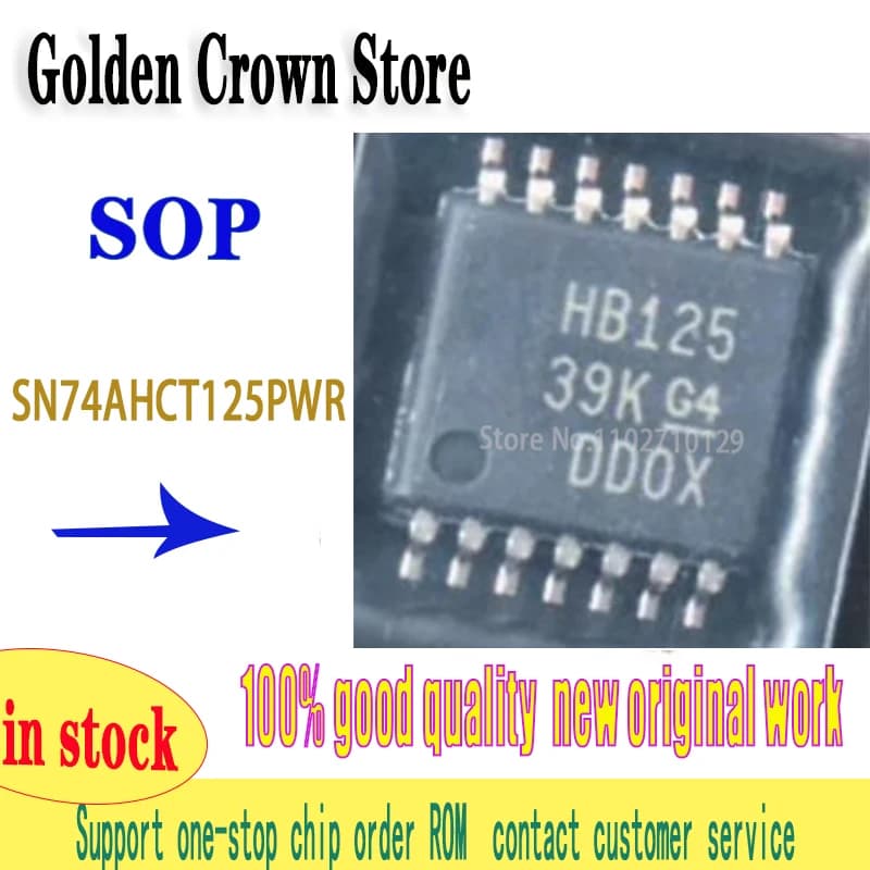 SN74AHCT125PWR 10 ~ 100 Pz/lotto TSSOP-14 SN74AHCT125PW 74AHCT125PW SN74AHCT125 74AHCT125