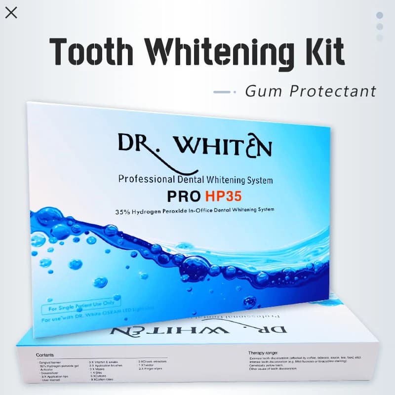Professional tooth whitening kit Dental whitening gel 35% hydrogen peroxide whitening gel Dental equipment for brighter smiles