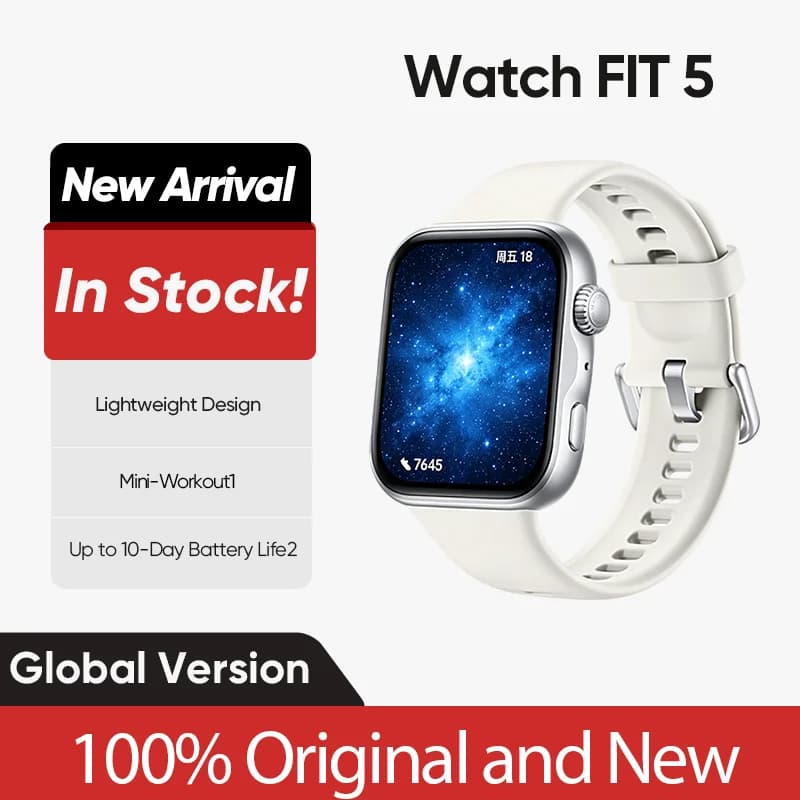 Smartwatch HUAWEI Watch Fit 4 Pro, display AMOLED da 1,82 pollici, vetro zaffiro, ECG, monitoraggio della frequenza cardiaca, compatibile con iOS e Android