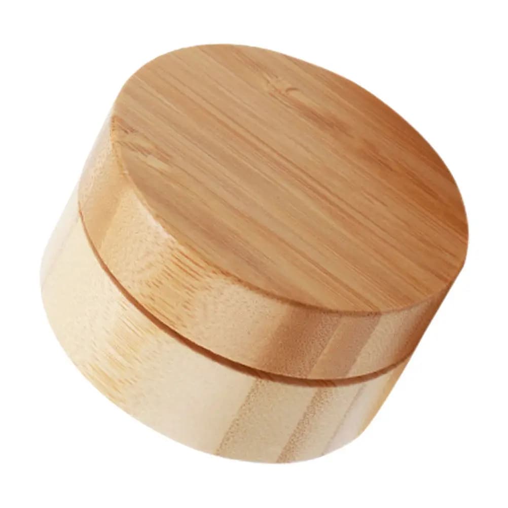 Aluminum Lined Bamboo Bait Container Sealed Portable Fishing Tackle Box for Worms Lures Hooks Small Tackle Organizer