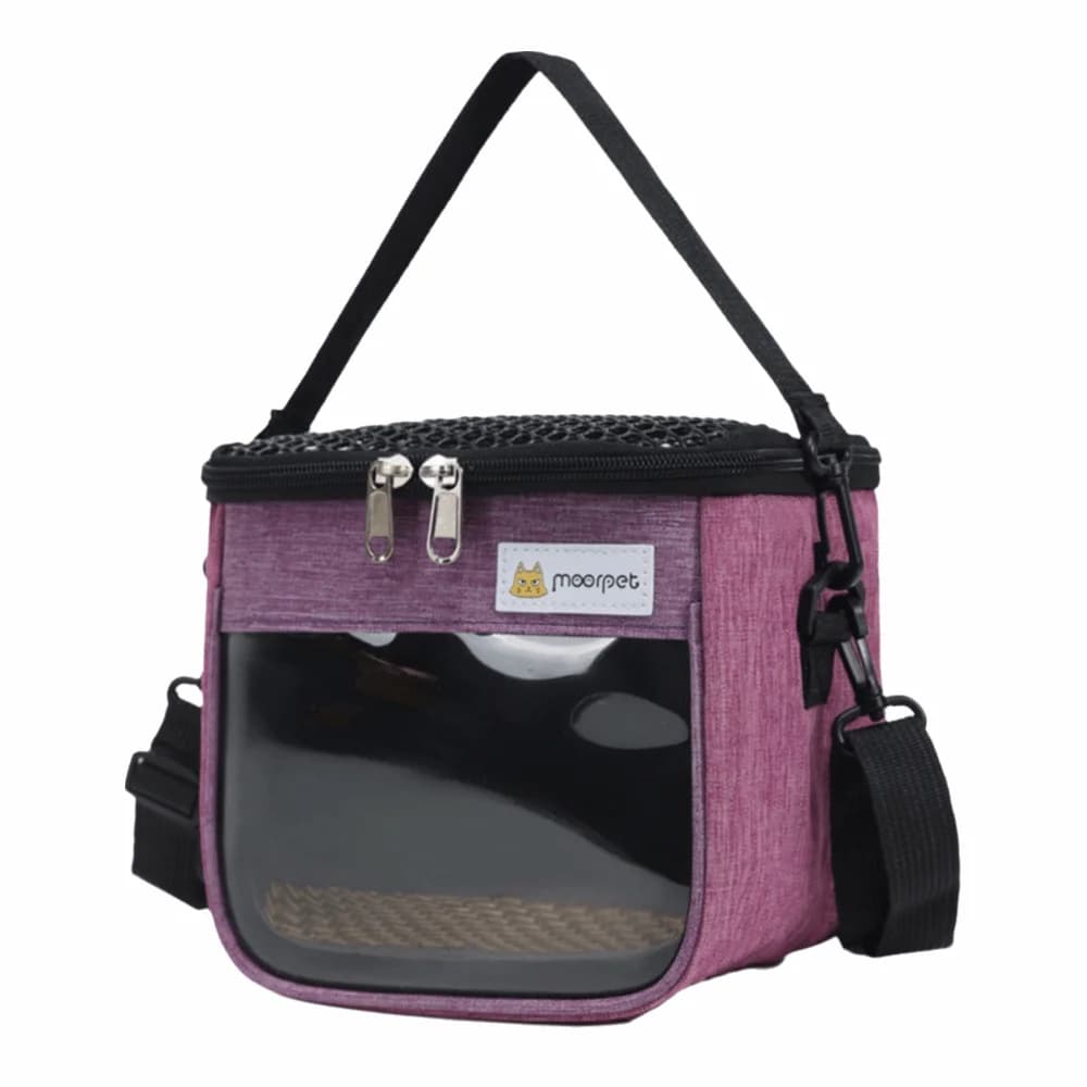 Borsa da trasporto alla moda per animali domestici, trasparente e traspirante, per criceti, in tessuto Oxford, zaino spazioso per uccelli