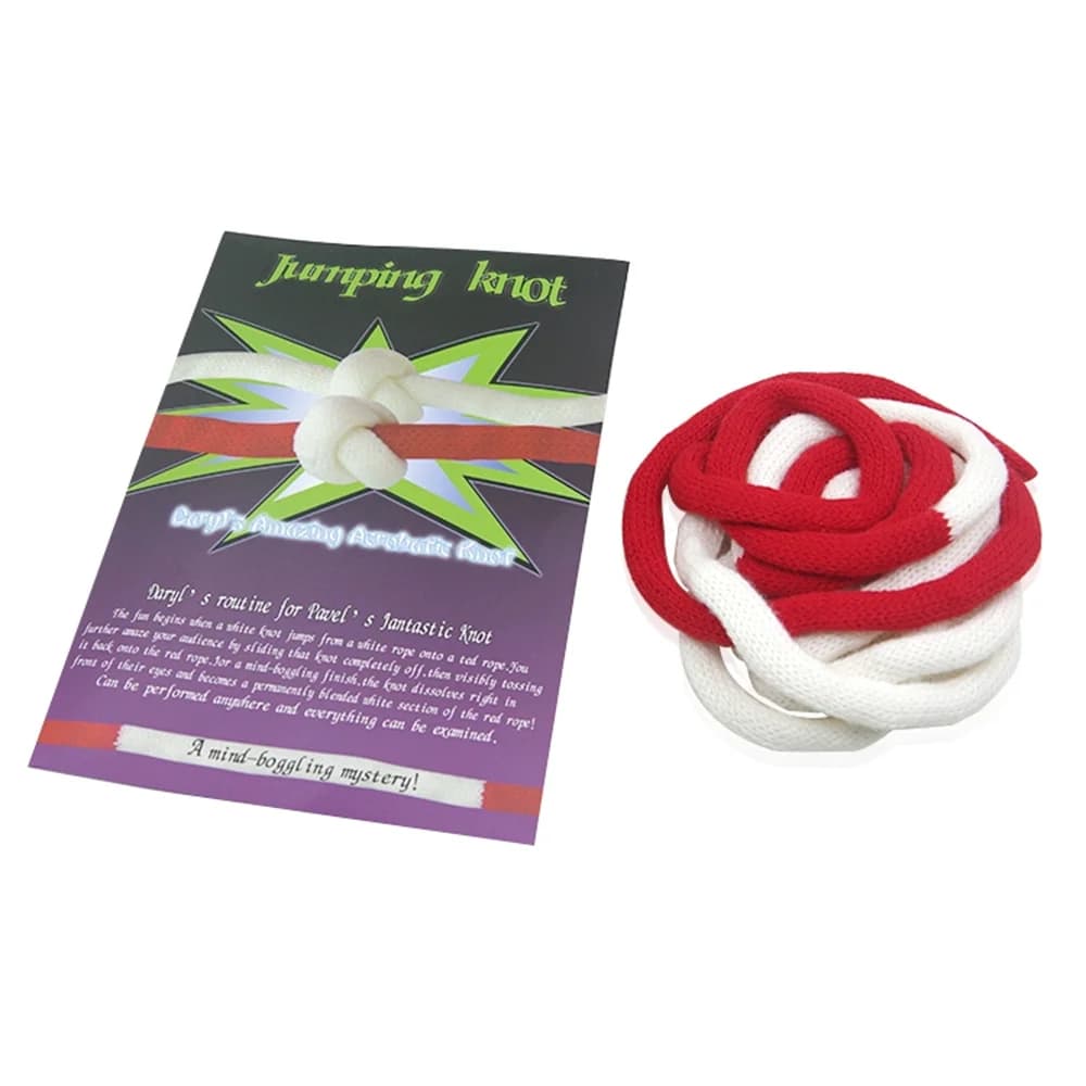 High quality version Amazing acrobatic knot of Daryl Pakistan Jumping Node Carrick-Bend Magic Corda Magic magic tricks from stage Makeup