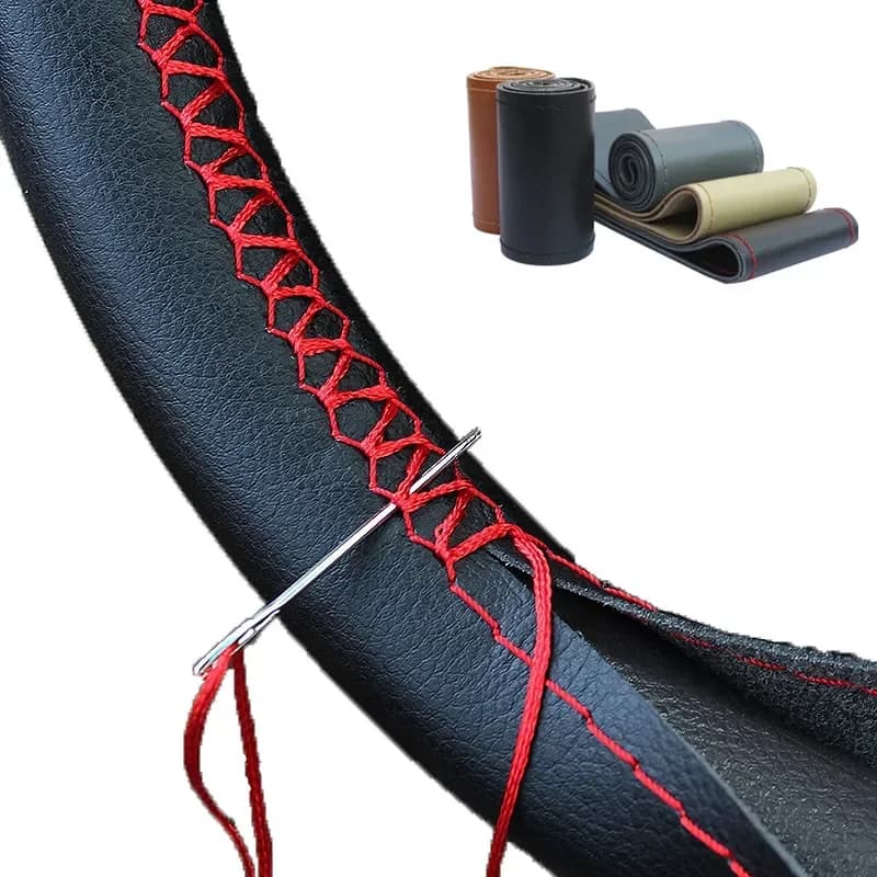 Do-it-your soft leather cover 1PC Car cover universal braid with needles and wire Interior accessories