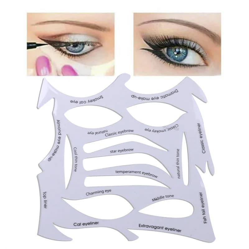 Lazy Eye Makeup Stencil Quick sopracciglio Eyeliner Makeup Helper Eyeliner Stencil template Eyes Shaping Eye Shadow Makeup Tools