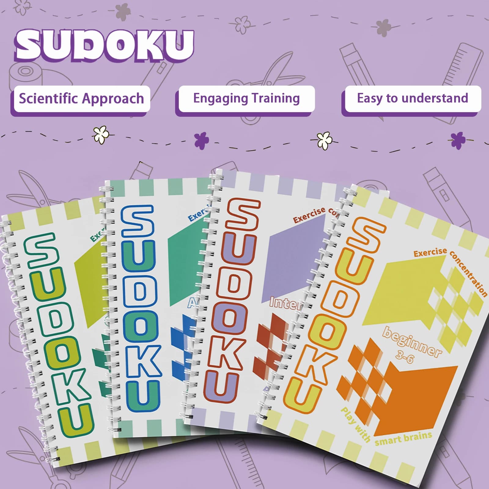 Collezione di libri di attività Sudoku per bambini – Divertenti puzzle numerici per migliorare la concentrazione e le abilità di risoluzione dei problemi