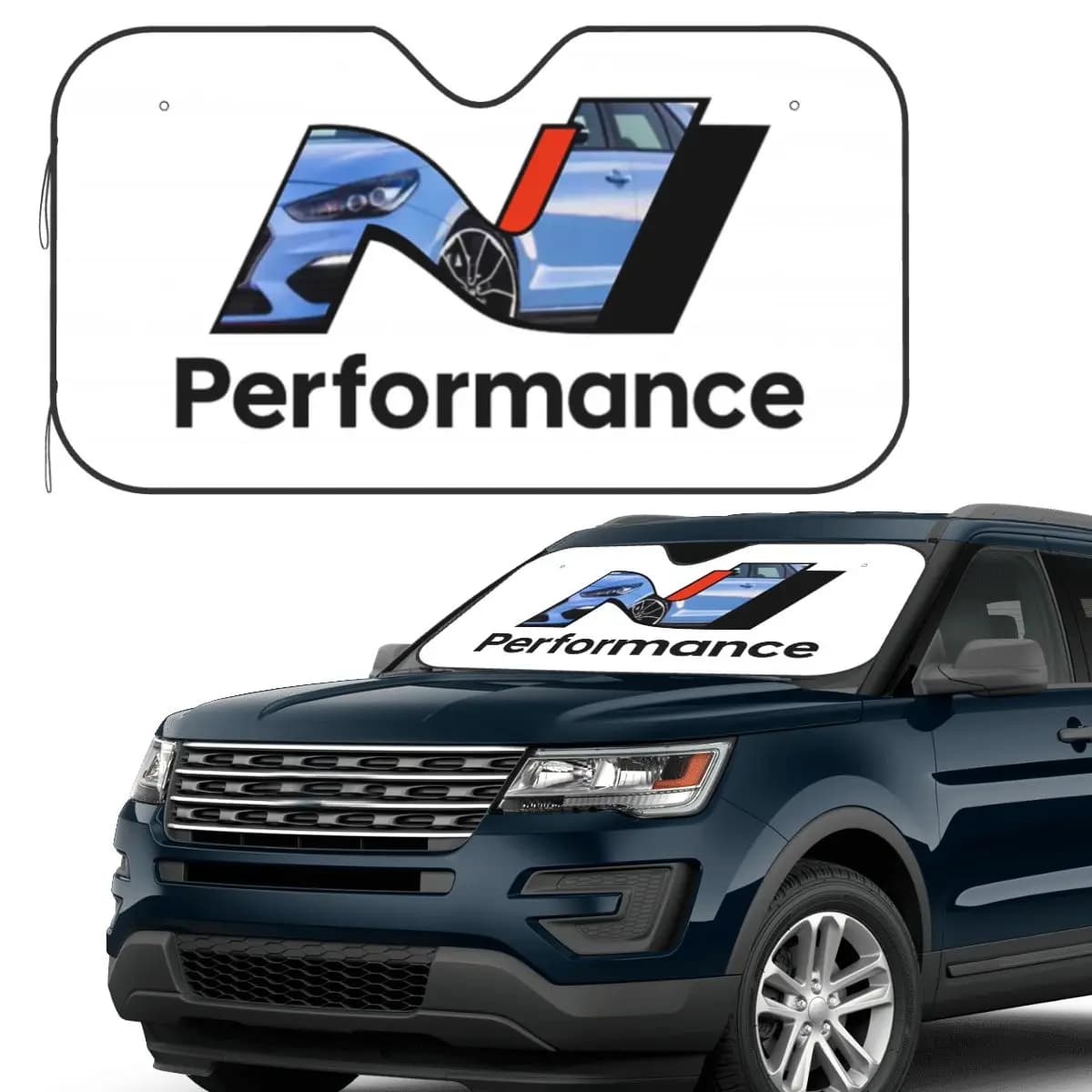 N PERFORMANCE Sunscreen Auto Windscreen Front Window Sun Window Accessories Covers