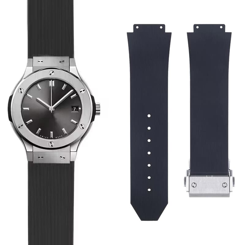 Cinturino in Silicone 20*13mm per Orologi Hublot, Accessorio per Donna, Cinturino in Gomma per Orologio al Quarzo Fusion, Fibbia da 18mm