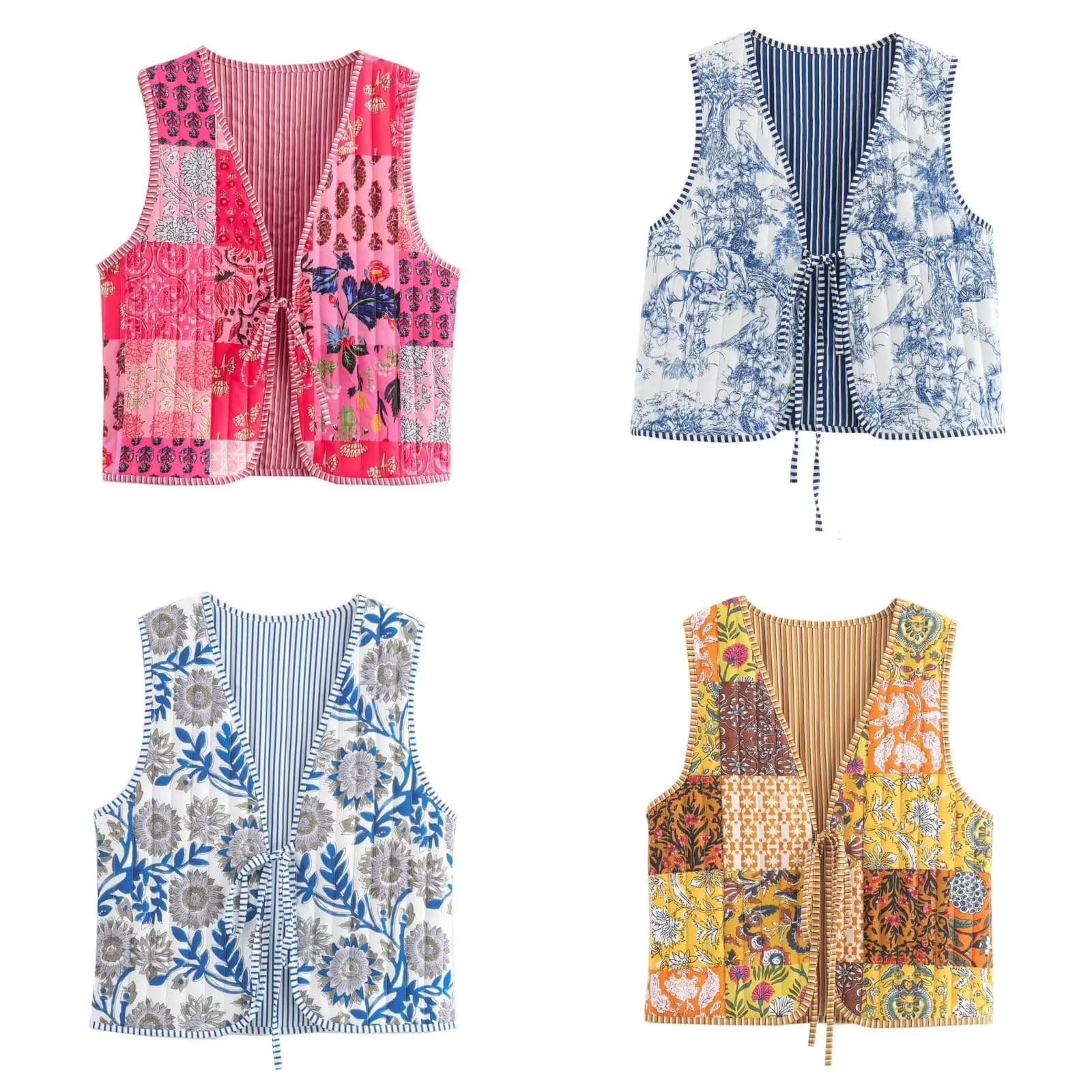 Autumn-Winter New Women's European Fashion Street Style Double-Sided Wearable Cotton Jacket, Cardigan
