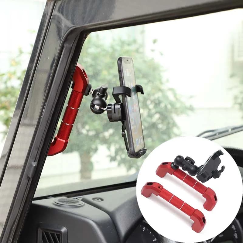 For Land Rover Defender 90 110 130 2004-2018 aluminum alloy for Auto Handle Column support for phone accessories Auto
