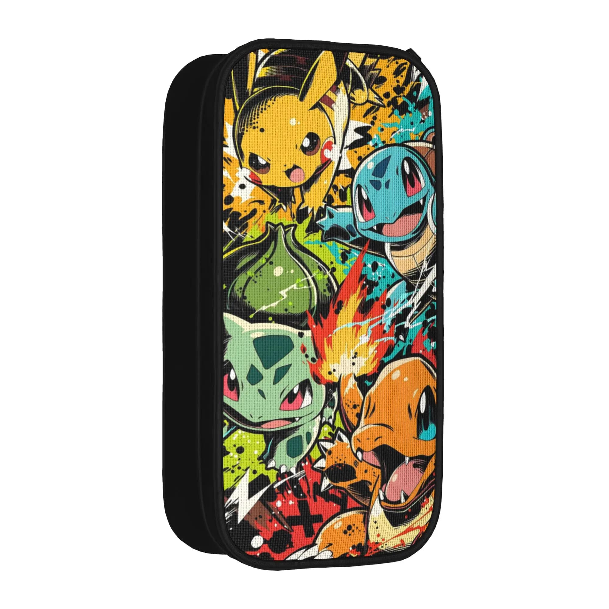 Lovely Pikachu Squirtle Pencil Case Pokemoned Pencil Box Pen Holder Kids Large Storage Bag School Supplies Stationery