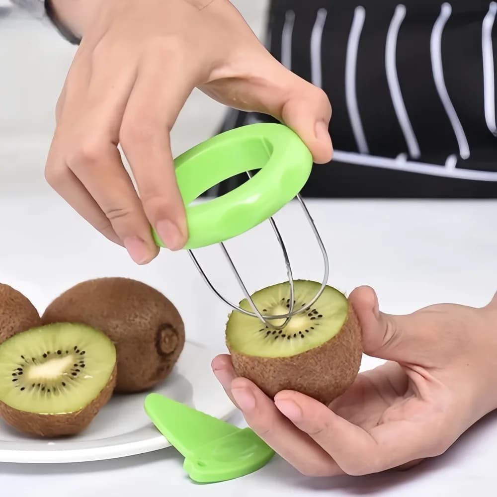 Kiwi Pelapatate in acciaio inossidabile Drago Frutta Olio di manzo Coltello da taglio per frutta Pelapatate multifunzionale Estrattore di polpa Piccolo utensile da cucina