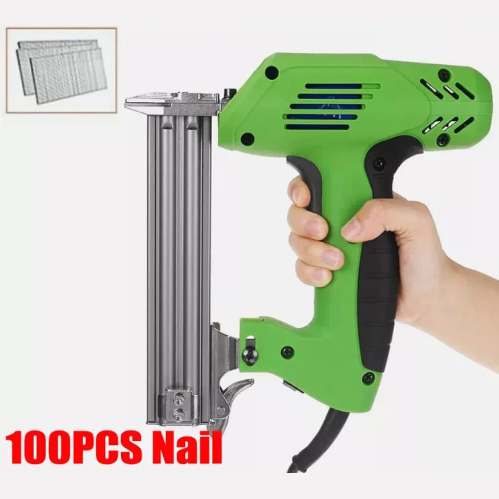 F30 Pistola sparachiodi elettrica Cucitrice 1800w Strumenti per la lavorazione del legno Chiodatura Cucitrice Sparatutto mobili cucitrice Inquadratura Tacker Strumento manuale fai da te