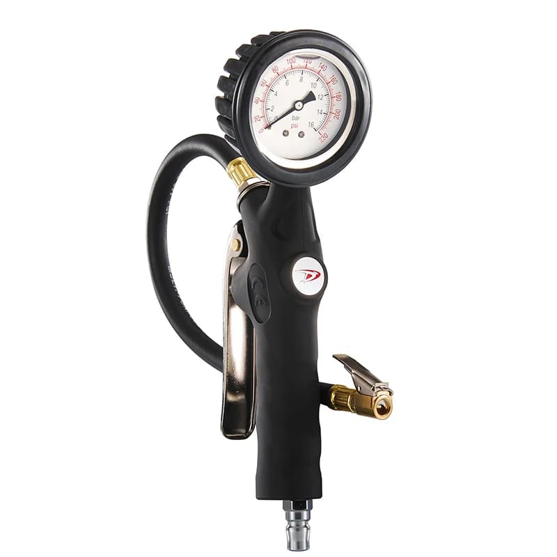 Gonfiatore portatile professionale per pneumatici con quadrante a olio con pistola di gonfiaggio con manometro DP-702