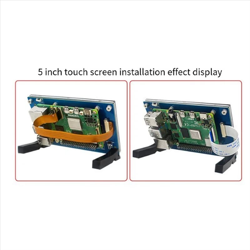 New! !Touch 5 inch capacitive screen for IPS Raspberry Pi 5/4B/3B+ 178 ° CSI cable without unit with standard monitor