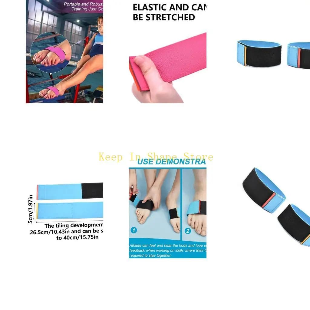 U1JC 2 Pezzi Stretch Back Handspring Trainer Ginnastica Attrezzatura per danza appiccicose per Ginnastica Cinturino alla
