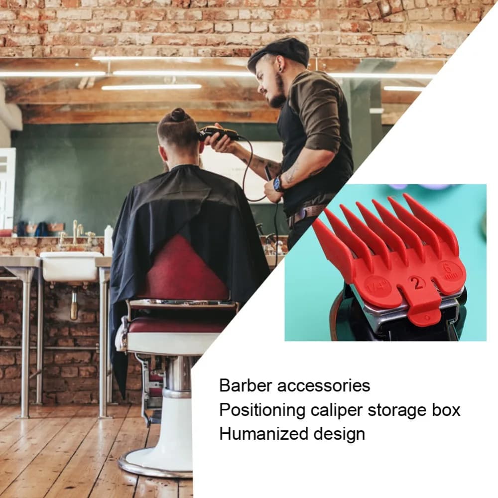 8 Slots Limit Comb Storage Box Plastic Case 10 Slots Clipper Guard Holder Compact Transparent Limit Comb Organizer For Salon