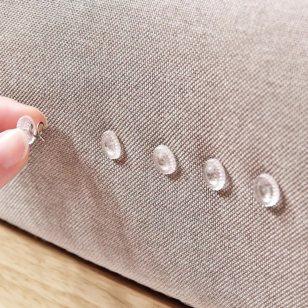 100 Pezzi Perni a Spirale Trasparenti in Acciaio Inossidabile per Tappezzeria Mobili, Copridivani, Copriletto, Fissaggio Lenzuola, Uso Decorativo