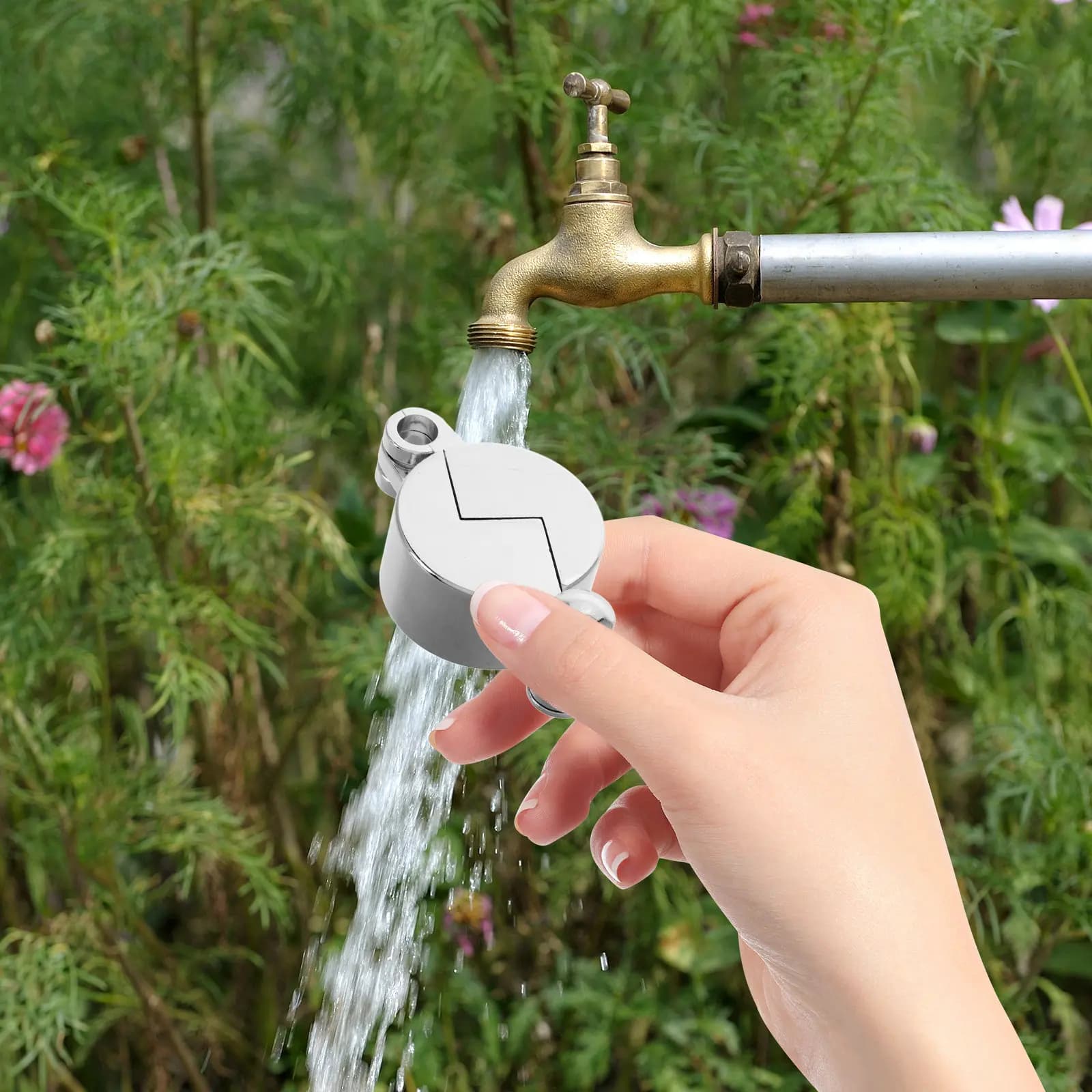 Garden Faucet Black Water Spigot Gate Locks Outdoor Hose Bibb Covers Parks Gardens Residential Areas Landscaping Durability