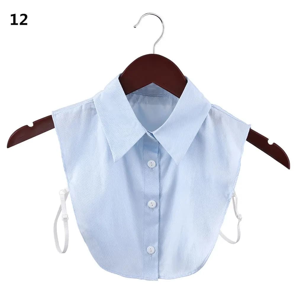 Colletto Finto Vintage in Pizzo di Cotone, Accessorio per Camicia e Blusa
