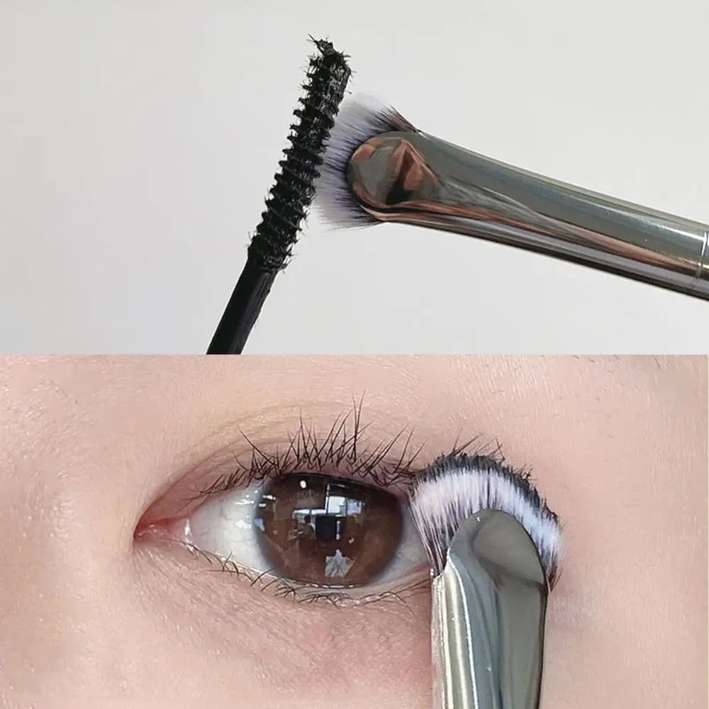 Ventaglio Corner Makeup Brush for Eyelashes, Professional Mascara Brush for Ventaglio, Soft and Natural Beauty