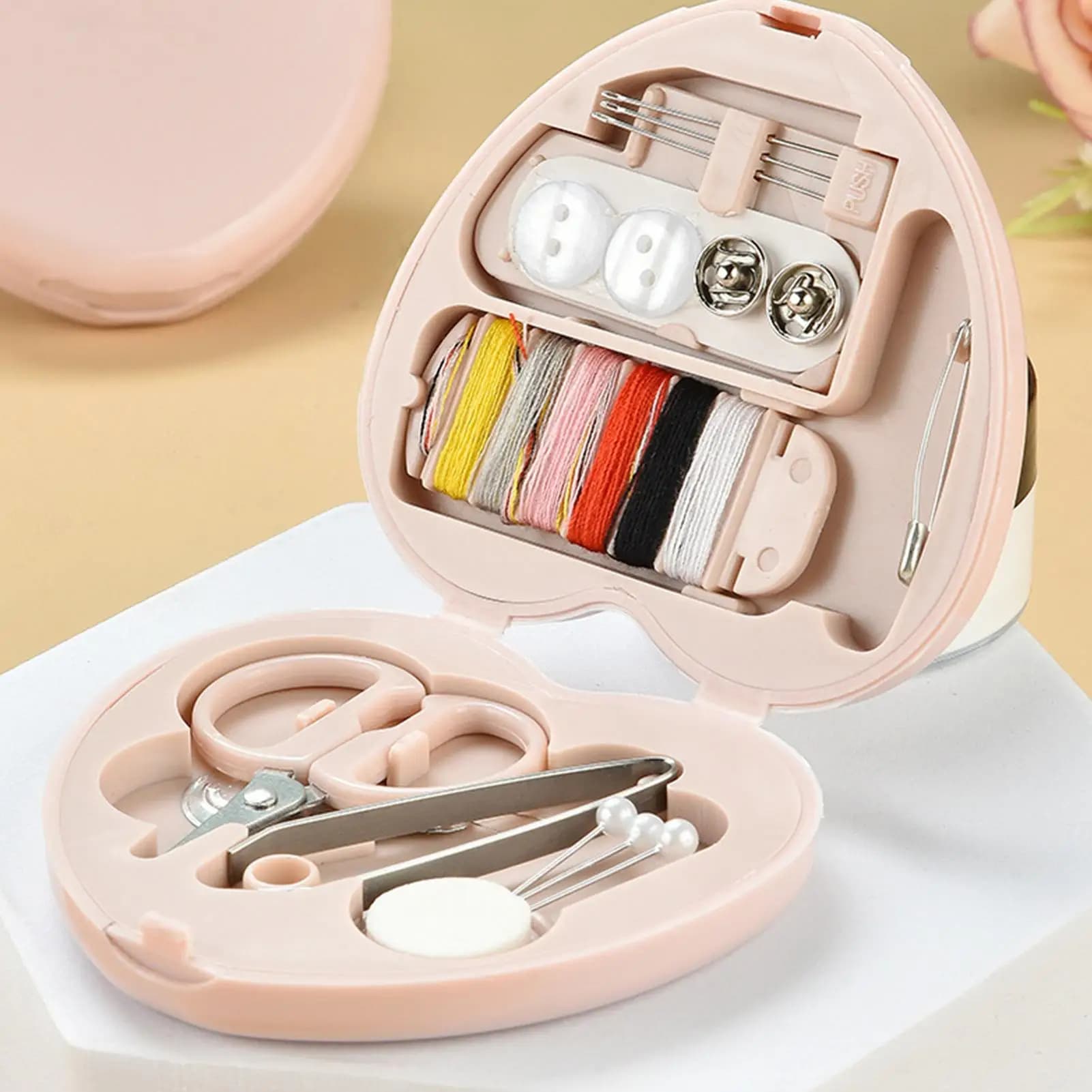 Sewing Kit Mini Travel Sewing Kit Portable DIYS Sewing Tool With Foldable Case For Home Traveler Beginner Friendly Kit