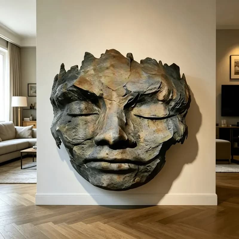 Wholesale Custom Bronze Mask Sculptures Human Face Sculptures for Wall Decoration