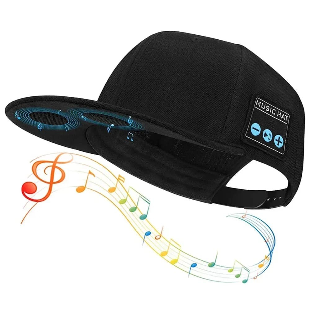 Cappello musicale Altoparlante Bluetooth senza fili Cappello Berretto da baseball e cuffie Supporta il controllo del volume Motion Music Hedset con microfono