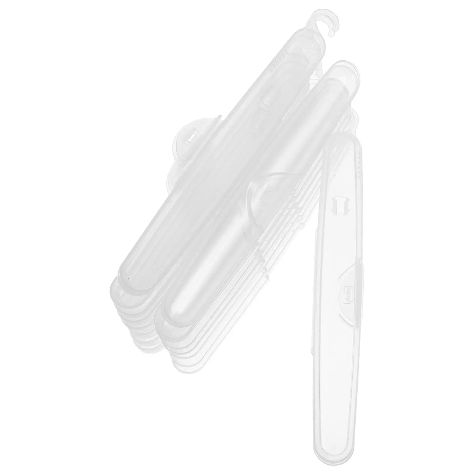 10 pezzi di scatole per spazzolini da denti, porta spazzolini portatili, contenitori da viaggio, organizer compatti per spazzolini da viaggio