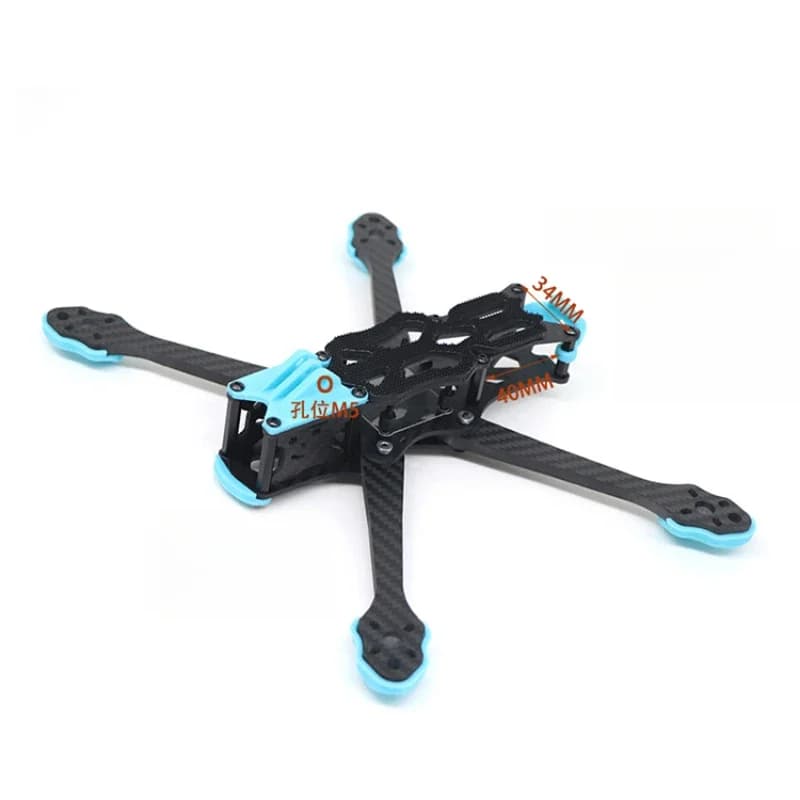 High performance carbon fiber drone frame for VISTA FPV – 5-9 inch HD construction, 30x30/20x20 engine mounting options